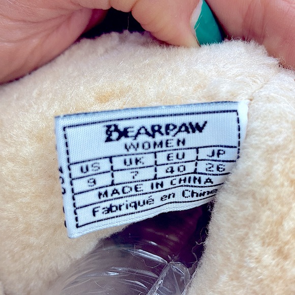 Bearpaw Marlowe Suede leather Boots Lace booties tan brown sheep skin size 9 - Picture 7 of 7